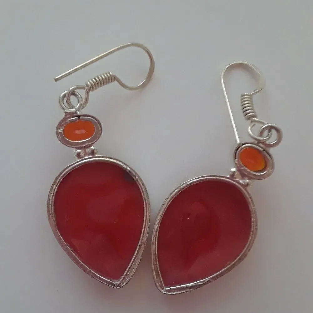 Bali Carved Face Earrings